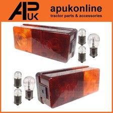 Pair Rear Brake Lights & Bulbs for Case International IH 784 785 844 845 Tractor