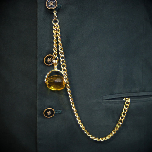 Gold plated pocket watch - pocket,