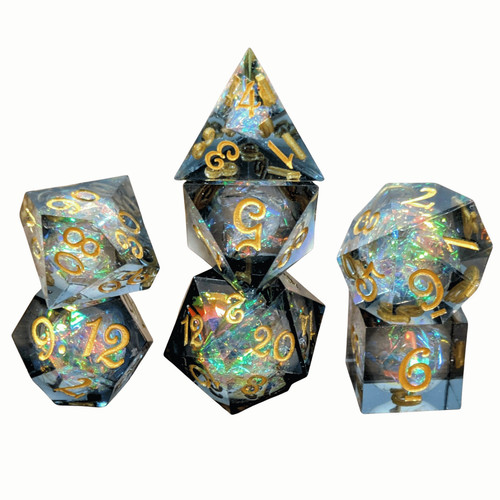 Dnd dice set - sharp, edge