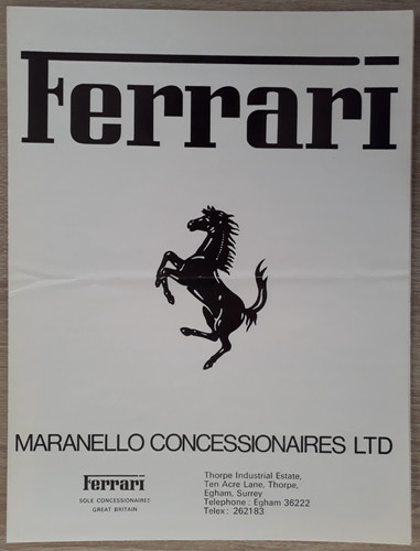 Ferrari range brochure 1979 - range,