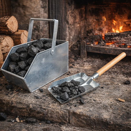 Fireplace coal bucket scuttle - fireplace,