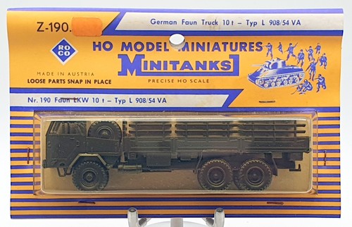1960 carded roco minitanks - carded,