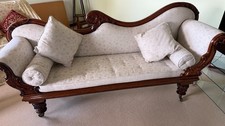 Victorian mahogany chaise - victorian,