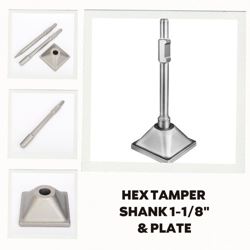 Hex shank jackhammer compactor - hex,