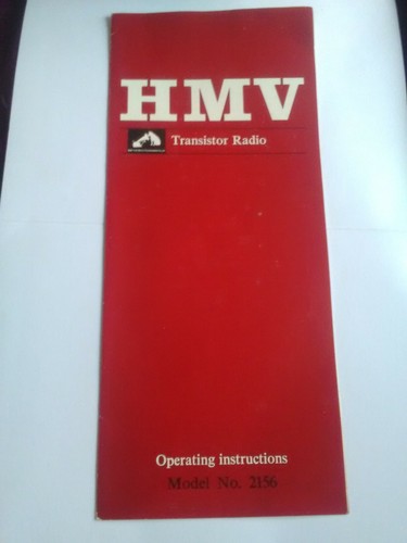 Operating instructions for hmv - instructions,