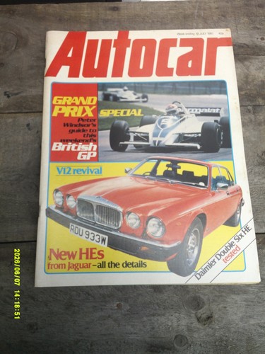 Autocar 18th july 1981 - 18th, issue