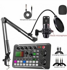BLACK FRIDAY SALE Professional Podcast Equipment Bundle Microphone Sound Card