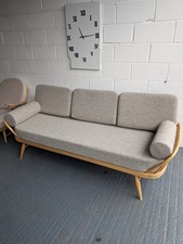 Ercol Daybed Cushions and Covers Chestnut Beige with Bolsters