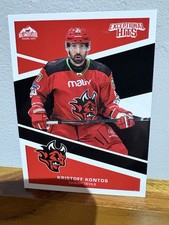 KRISTOFF KONTOS CARDIFF DEVILS EXCEPTIONAL HITS BLINDSIDE TRADING CARDS
