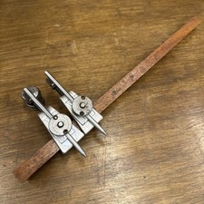 Vintage Carpenters Hand Made Trammel Heads / Points - Machinists