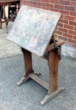 Edwardian antique oak easel