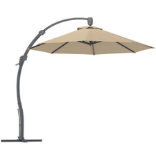 Cantilever Parasol Overhanging