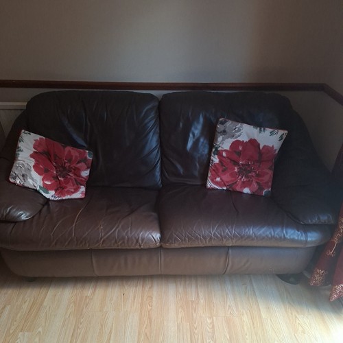 Faux leather sofa - -, seater
