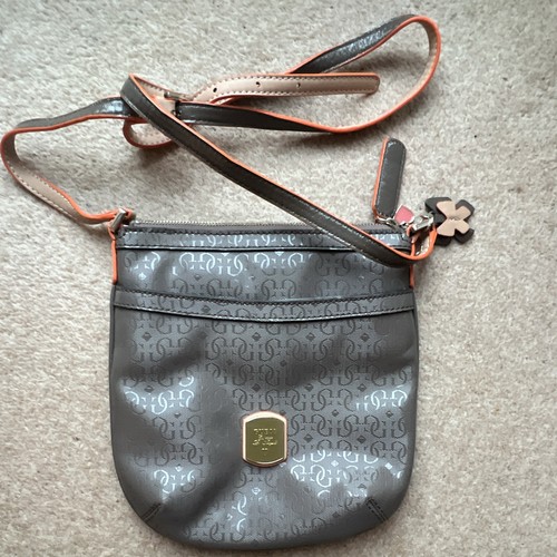 Guess grey logo crossbody bag - guess,