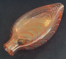 Nailsea cranberry, white and clear glass flask dating to around 1820