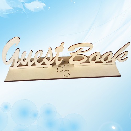 Weding guest book - book, rustic