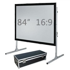 84" Projector Screen with Aluminum Frame 16:9 FAST FOLDING, Front and Rear