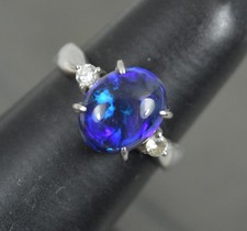 2.48ct Black Opal and Diamond