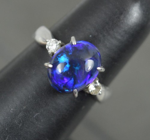 48ct black opal and - opal,