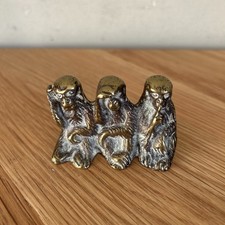Vintage Brass Three Wise