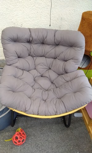Grey papasan style rocking - grey,