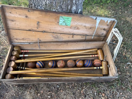 Vintage croquet set - croquet, english