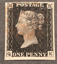 GB One Penny Black Beautiful