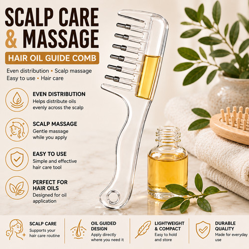 Scalp massage comb essential - scalp,