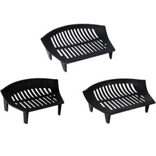 Fire Grate Cast Iron Black 14" 16" 18" Fireplace Log Coal Open Fire Accessory