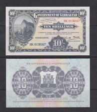 GIBRALTAR - 2019 10 Shillings (50p) UNC Banknote