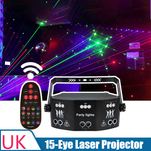 Eye laser projector rgb dj - 15-eye,