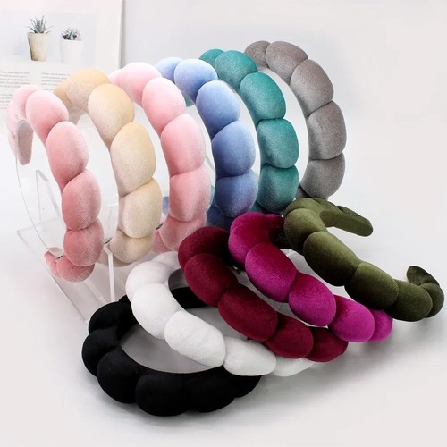 Velvet sponge spa - velvet, headband