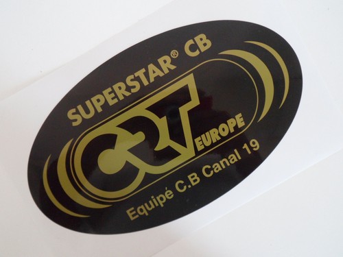 Crt superstar radio sticker - cb,
