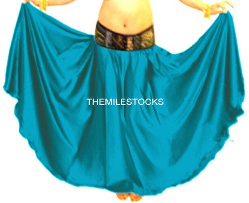 Tms dteal satin skirt belly - dteal,