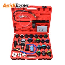 28Pcs Radiator Pressure Tester Coolant Purge Refill Vacuum Cooling System Tool