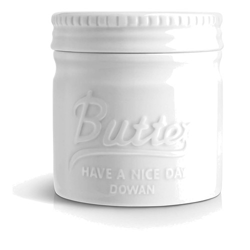 Ceramic butter dish with water - butter,
