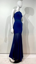 Halston heritage blue gown