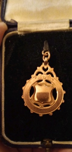 Antique 9ct rose - rose, albert
