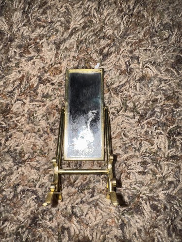 Vintage mini brass cheval - brass,