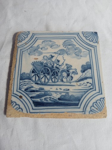 Antique delft tile - antique,