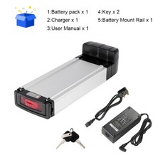 36V10.4Ah(385Wh) E-bike Lithium-ion Battery Rear Battery Electric Bike Battery