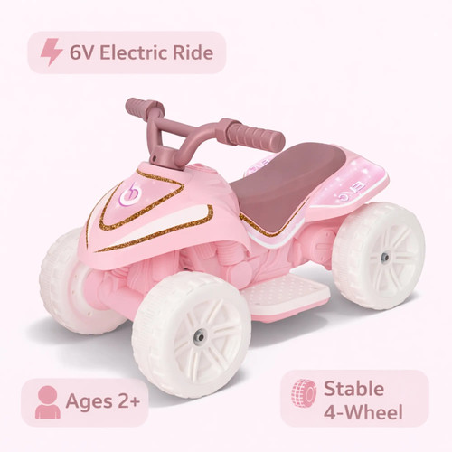 Pink kids electric quad - kids,