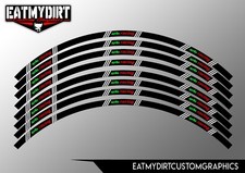 TO FIT APRILIA WHEEL RIM TAPES GRAPHICS STICKERS DECALS TO FIT 18" TO 21" WHEELS