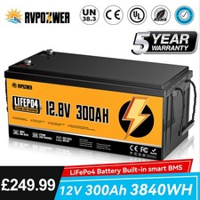 12V 300Ah LiFePO4 Lithium