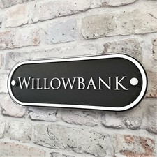 House Address Name Plaques Door Number Signs Contemporary Personalised Plates