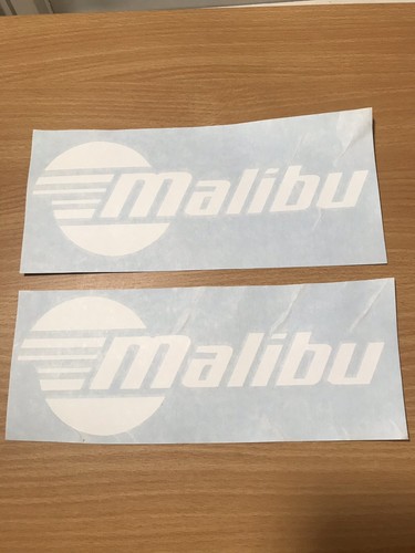 Malibu boat white decals - boat,