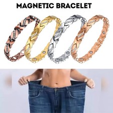 Magnetic Copper Healing Bracelet Health Therapy Arthritis Pain Relief Bracelet