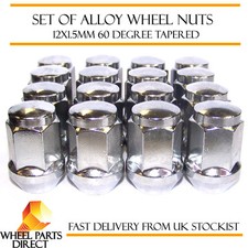 Alloy Wheel Nuts (16) 12x1.5