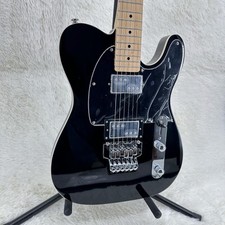 TL black electric guitar solid body maple wood HH pickup 6 strings