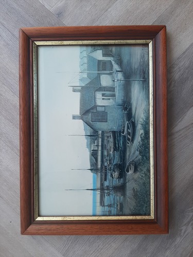 Paignton harbour painting - paignton,